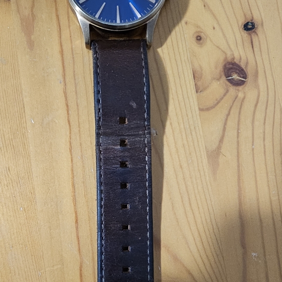 Nixon Watch - Sentry Leather Blue/Brown - Picture 2 of 8